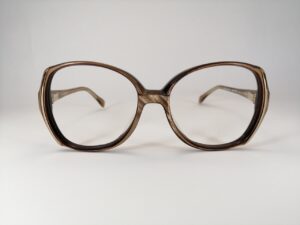 Brown-gold Rodenstock vintage women’s glasses, 1970s/80s