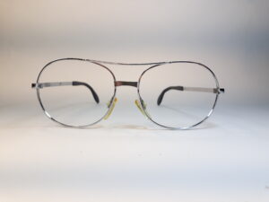 Silberfarbenes Metall Unisex Vintage-Brille, 1960er/70er-Jahre